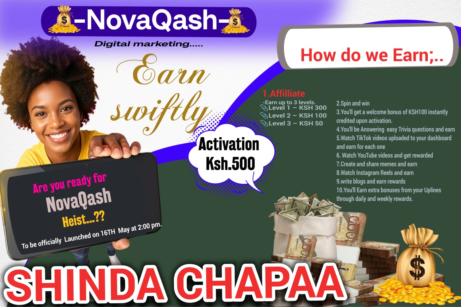 NovaQash Agency – Turn phone Into a Powerful Source of Income
